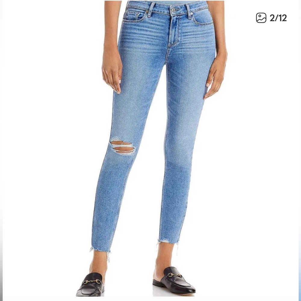PAIGE verdugo ankle Ricki destructed jeans